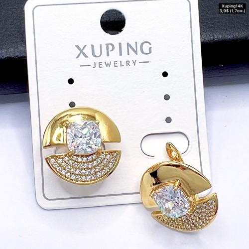 Сережки Xuping14К 10811 (1,7см.)